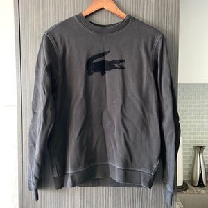 Black Lacoste pullover sweater, size M